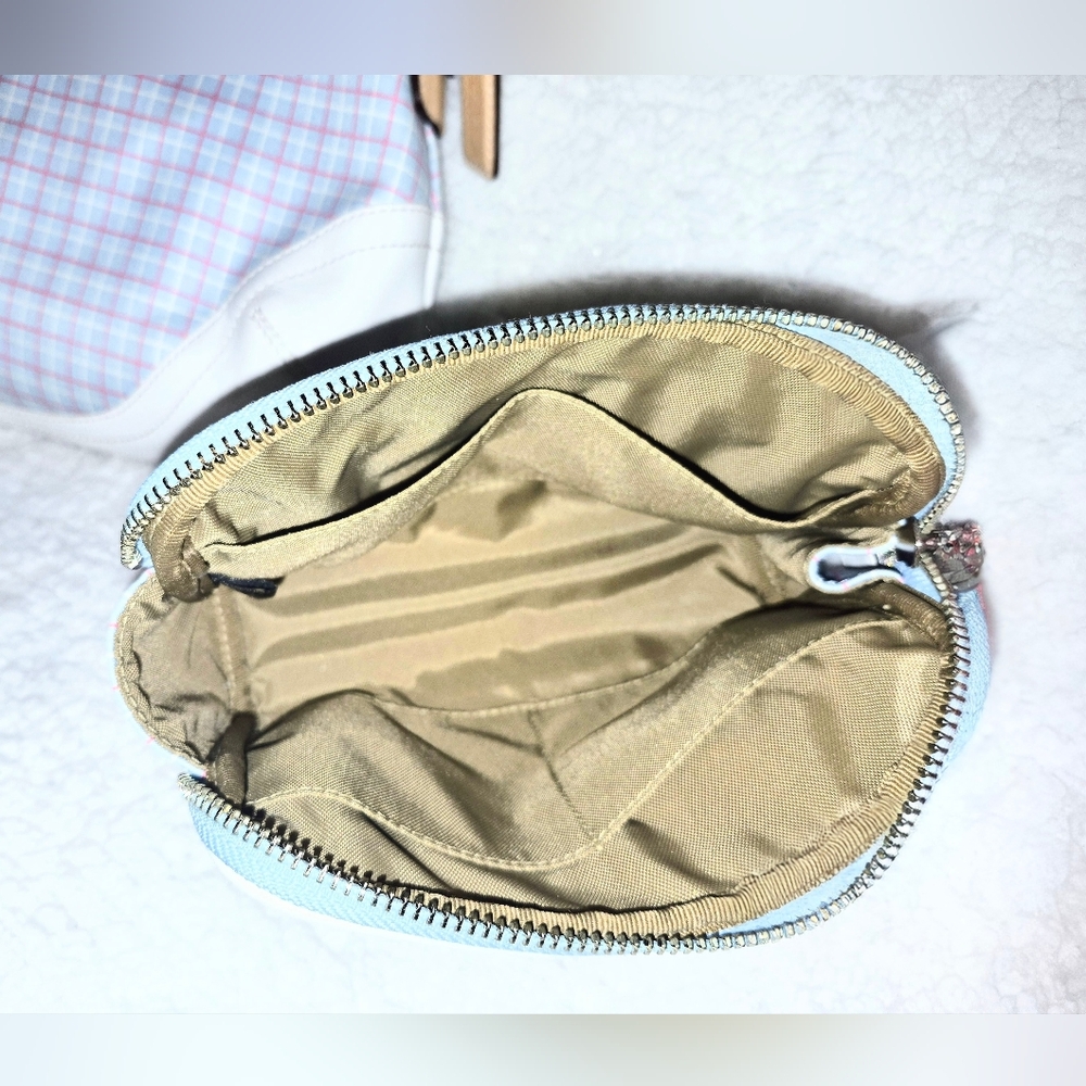 COACH: Plaid Hobo Bag and Matching Cosmetic Bag Set - Picture 10 of 12